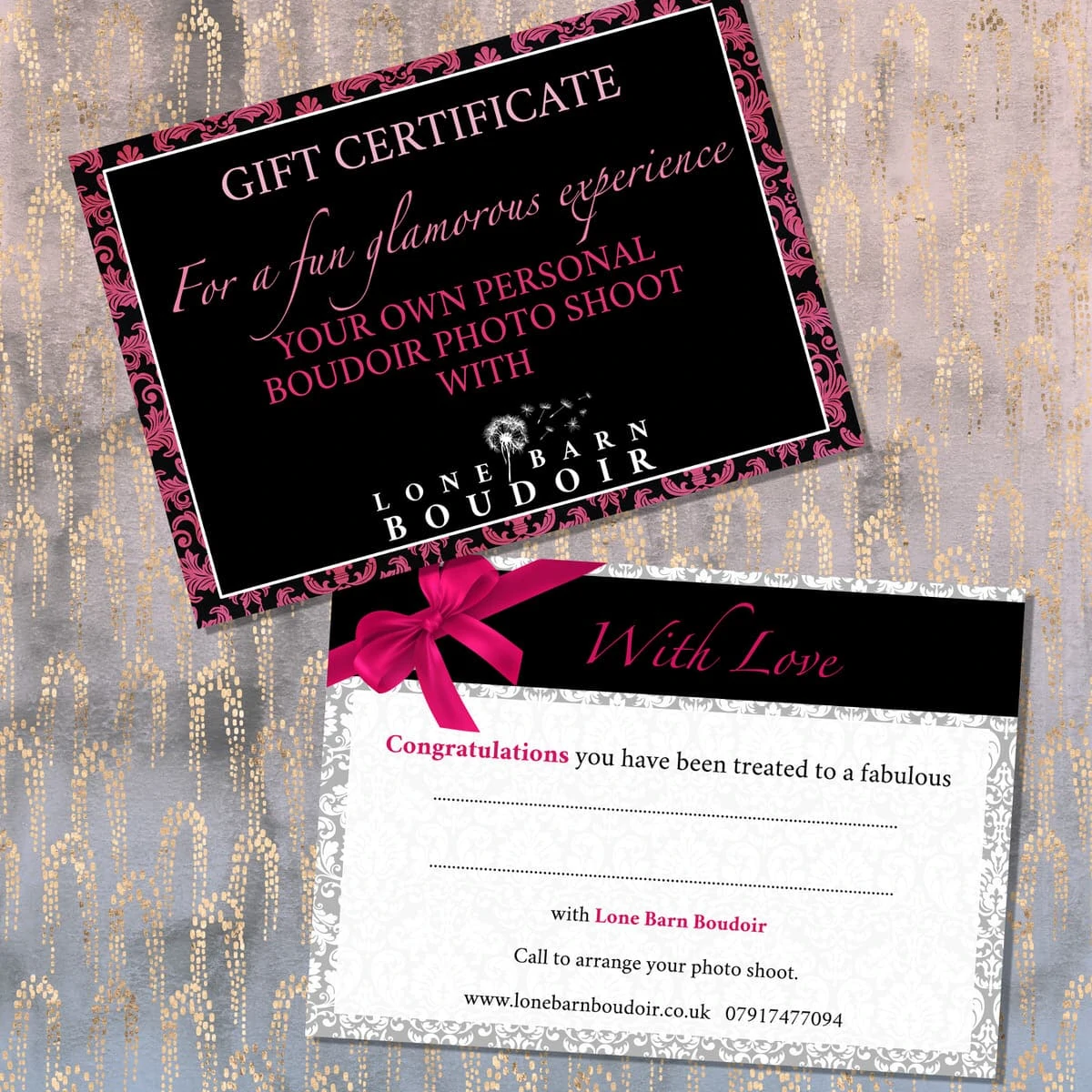 boudoir gift vouchers