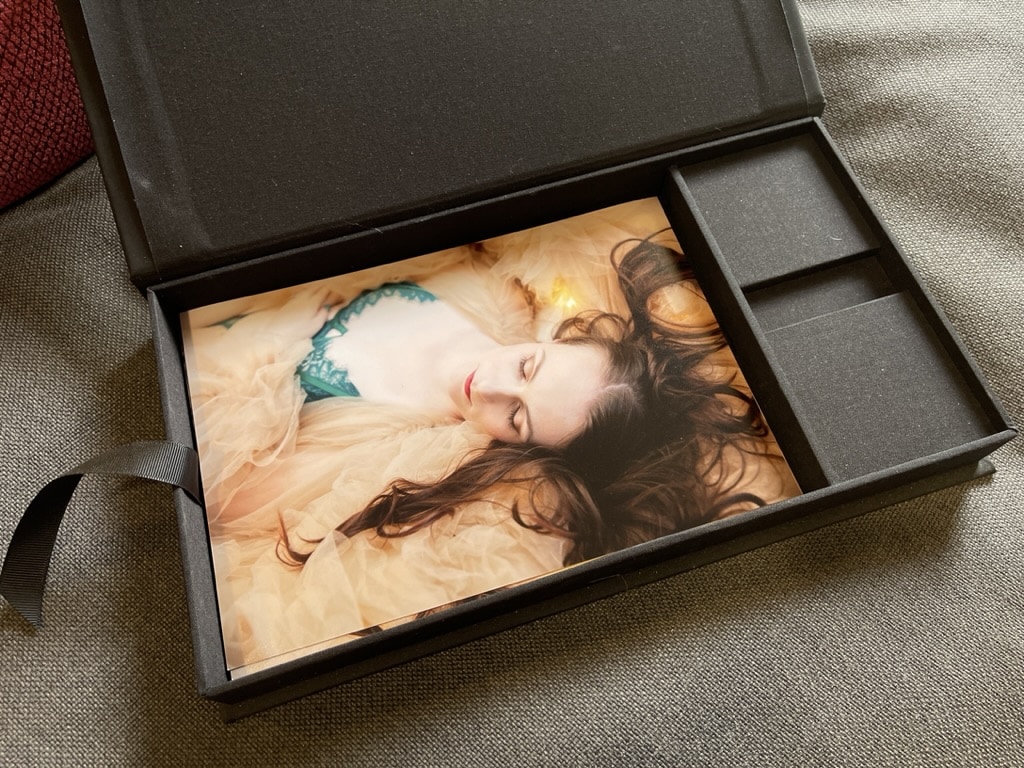 Box of boudoir prints