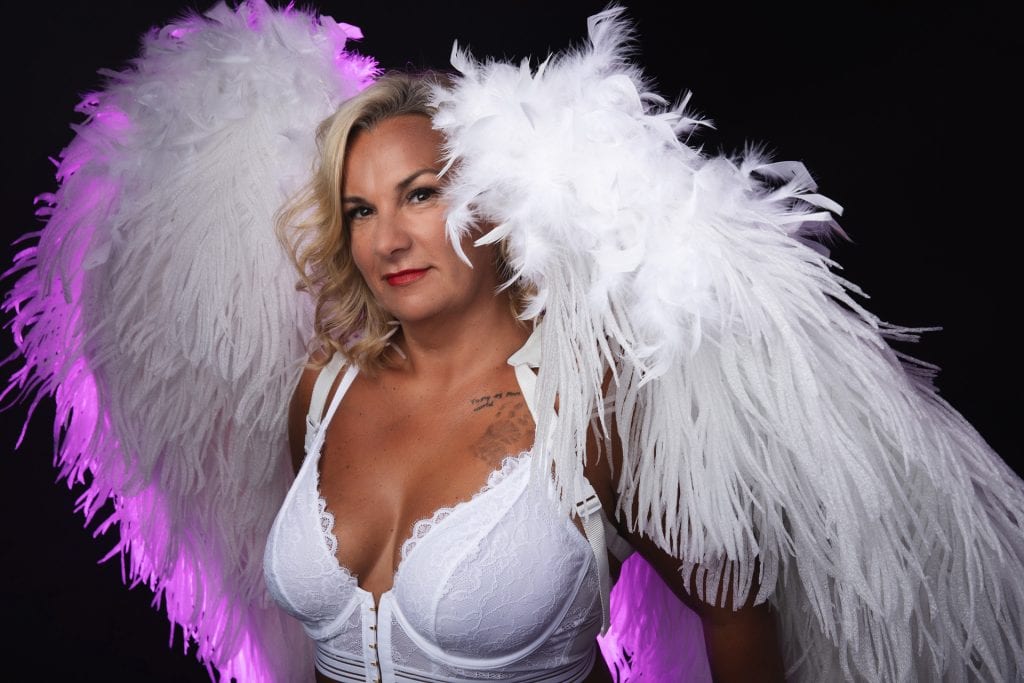 bridal boudoir wings